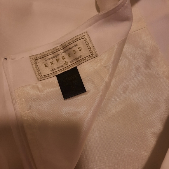 VINTAGE White Straight Decorative Chain Mini Skirt - Picture 9 of 9